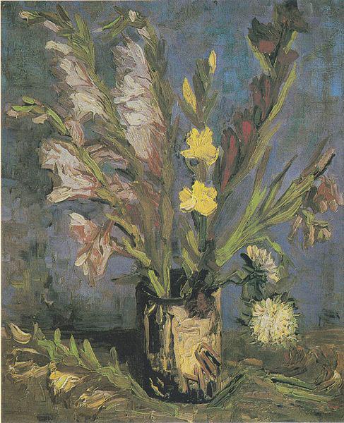  Vase with Gladioli